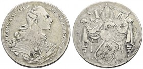 ALTDEUTSCHE MÜNZEN UND MEDAILLEN. MONTFORT, GRAFSCHAFT. FRANZ XAVER, 1758-1780 
Taler 1759. Geharnischtes Brustbild r., darunter die Signatur des Ste...