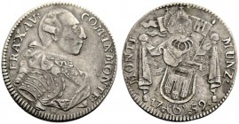 ALTDEUTSCHE MÜNZEN UND MEDAILLEN. MONTFORT, GRAFSCHAFT. FRANZ XAVER, 1758-1780 
6 Kreuzer 1759. Geharnischtes Brustbild r. Rv. Behelmtes Wappen. Ebne...