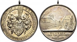 ALTDEUTSCHE MÜNZEN UND MEDAILLEN. VILLINGEN. MEDAILLEN 
Medaille 1907 (o. Sign.) zum 10. Schwarzwaldgau-Verbandsschießen in Villingen. Behelmter Adle...