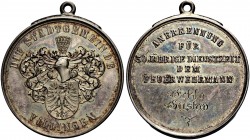 ALTDEUTSCHE MÜNZEN UND MEDAILLEN. VILLINGEN. MEDAILLEN 
Medaille o. J. (o. Sign.). Behelmter Adlerschild, DIE STADTGEMEINDE VILLINGEN Rv. 5 Zeilen: A...