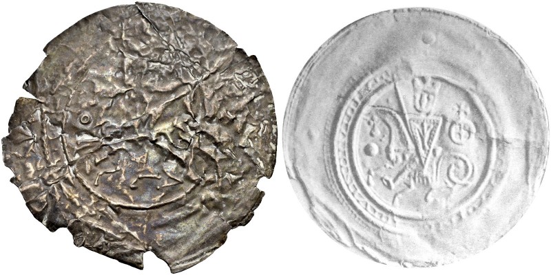 DER BRAKTEATENFUND AUS DER ZIGARETTENDOSE. MÜHLHAUSEN, REICHSMÜNZSTÄTTE. HERMANN...