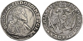 RÖMISCH-DEUTSCHES REICH. RUDOLPH II., 1576-1612 
Taler 1582, Kuttenberg. Brustbild r. Rv. Gekrönter Doppeladler. Voglh. 101/I, Diet. 368, Dav. 8079. ...