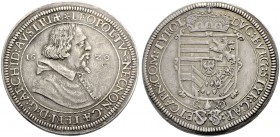 RÖMISCH-DEUTSCHES REICH. ERZHERZOG LEOPOLD V., als Gubernator, 1619-1625 
Taler 1620, Hall. Brustbild r. im geistlichen Gewand. Rv. Gekröntes Wappen,...