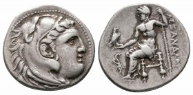 KINGS of MACEDON.Kassander Antigonos II Gonatas.Circa 310-275 BC.Uncertain Mint.AR Drachm

Obverse : Head of Herakles right, wearing lion skin
Reve...