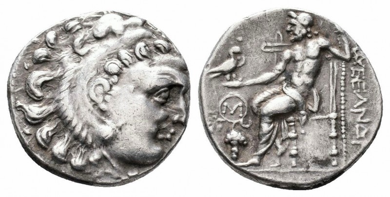 KINGS of MACEDON.Alexander III.336-323 BC.Chios Mint.AR Drachm

Obverse : Head o...