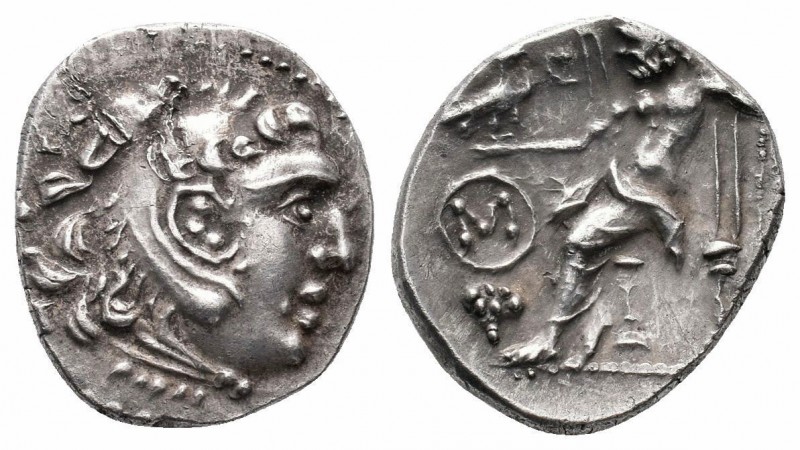 KINGS of MACEDON.Alexander III.336-323 BC.Chios Mint.AR Drachm

Obverse : Head o...