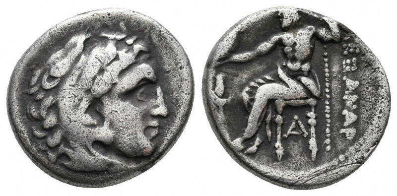 KINGS of MACEDON.Alexander III.336-323 BC.Sardes Mint.AR Drachm

Obverse : Head ...