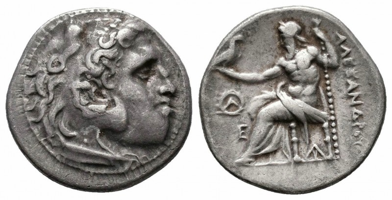 KINGS of MACEDON.Alexander III.336-323 BC.Magnesia Mint.AR Drachm

Obverse : Hea...