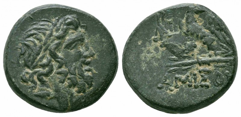 PONTOS.Amisos.Mithradates VI.Circa 85-65 BC.Civic Issue.AE Bronze

Obverse : Lau...