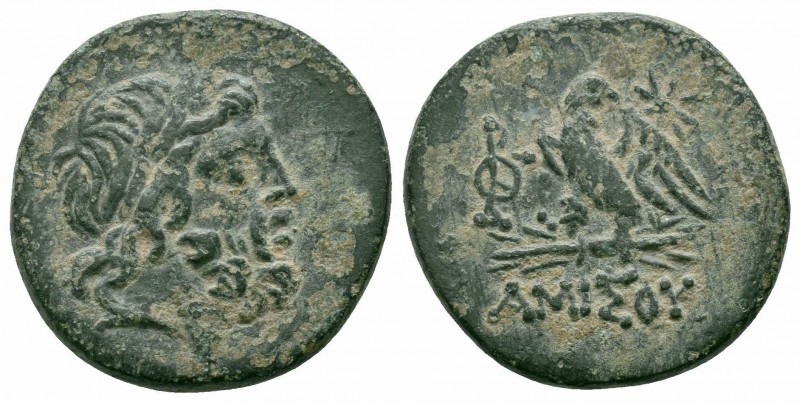 PONTOS.Amisos.Mithradates VI.Circa 85-65 BC.Civic issue.AE Bronze

Obverse : Lau...