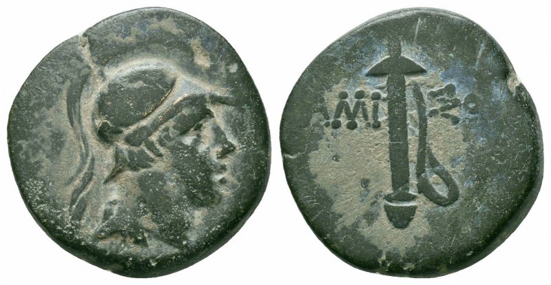 PONTOS.Amisos.Mithradates VI.Circa 85-65 BC.Civic Issue.AE Bronze

Obverse : Hel...