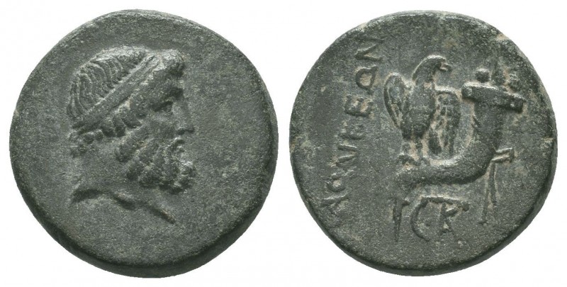 PHRYGIA.Laodicea.Circa 133/88-167 BC.AE Bronze

Obverse : Head of Zeus right, bo...