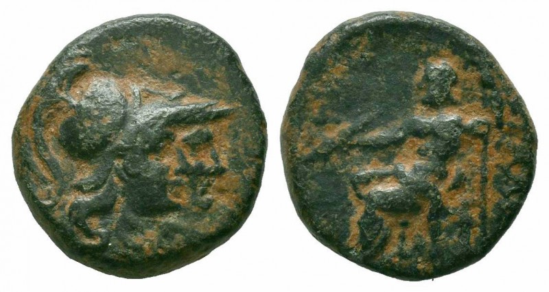 PAMPHYLIA.Attaleia.2nd-1st Century BC.AE Bronze

Obverse : Jugate helmeted heads...