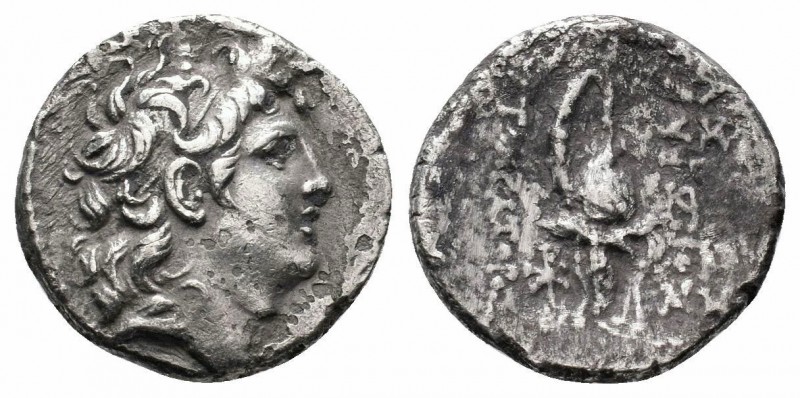 SYRIA.Seleucis and Pieria.Tryphon.Antioch Mint.142-138 BC.AR Drachm

Obverse : D...