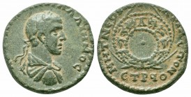 PONTUS.Neocaesarea.Gallienus.253-268 AD.AE Bronze

Obverse : AVT KAI ΠO ΛIK ΓAΛΛIHNOC; laureate, draped and cuirassed bust right
Reverse : MHT NEOKAIC...