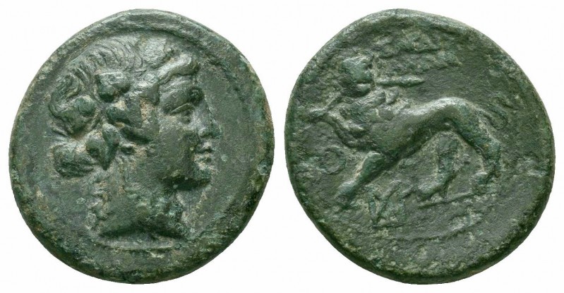 LYDIA.Sardes.Circa 2nd-1st Centuries BC.AE Bronze

Obverse : Head of Dionysos ri...