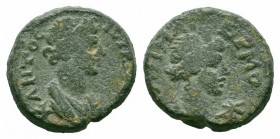 LYDIA.Stratonicea Hadrianopolis.Pseudo autonomous.Time of Trajan.98-117 AD.AE Bronze

Obverse : ΙΕΡΑ ϹΥΝΚΛΗΤΟϹ; draped bust of Senate, right
Reverse :...