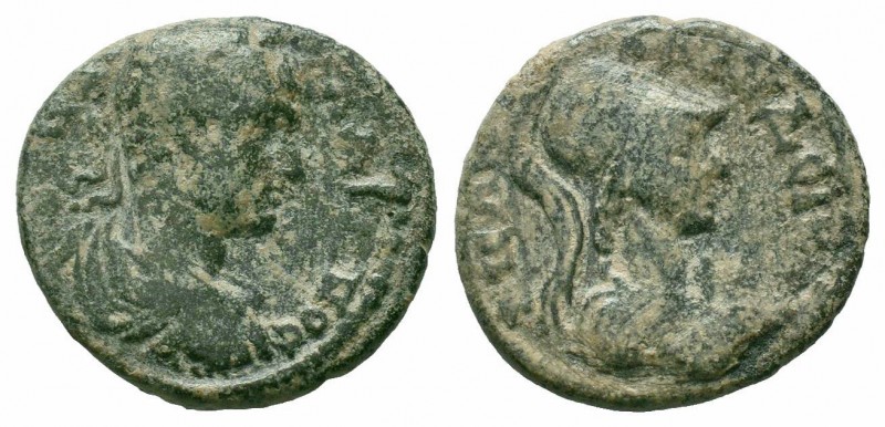 MYSIA.Miletopolis.Hadrian.117-138 AD.AE Bronze

Obverse : ΑΥΤΟ ΤΡΑΙΑ ΑΔΡΙΑΝΟϹ; l...