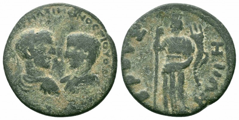 PHRYGIA.Bruzos.Maximinus I with Maximus.235/6-238 AD.AE Bronze

Obverse :ΑΥΤ Κ Γ...