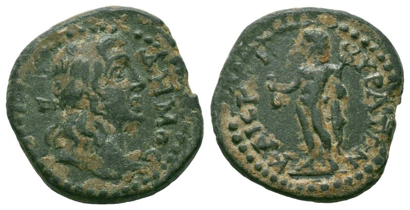 PHRYGIA. Cibyra. Pseudo-autonomous.AE Bronze

Obverse : ΔΗΜΟΣ; laureate head of ...