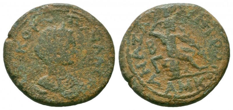 CILICIA.Anazarbos.Julia Paula.219-220 AD.AE Bronze

Obverse : ΙΟΥ ΚΟΡΝ ΠΑΥΛΑ ϹƐΒ...