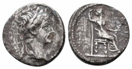 TIBERIUS.14-37 AD.Lugdunum Mint.AR Denarius

Obverse : TI CAESAR DIVI AVG F AVGVSTVS; Head of Tiberius, laureate, right
Reverse : PONTIF MAXIM; Female...