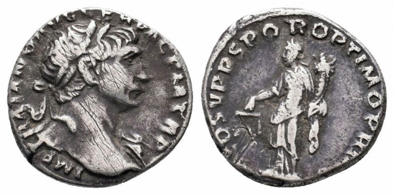 TRAJAN.98 - 117 AD.Rome Mint.AR Denarius

Obverse : IMP TRAIANO AVG GER DAC P M ...