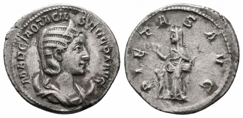 OTACILIA SEVERA.244-249 AD.Rome Mint.AR antoninianus

Obverse : MARCIA OTACIL SE...