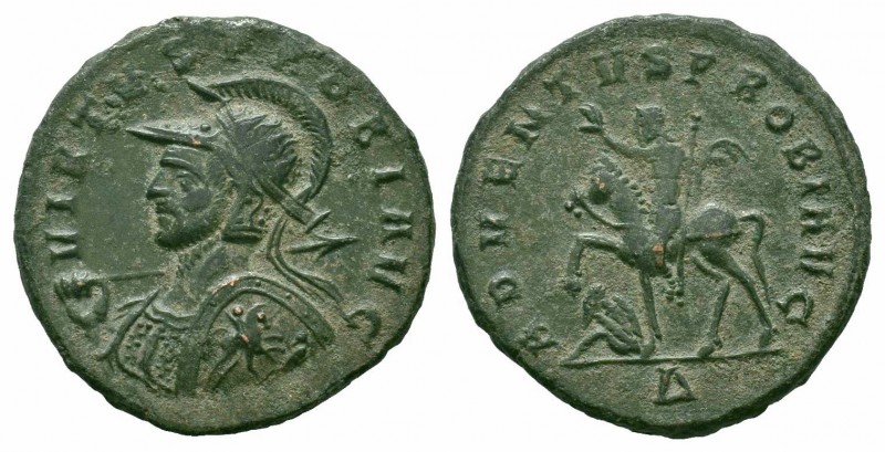 PROBUS.276-282 AD.Cyzicus Mint.AE Antoninianus

Obverse : VIRTVS PROBI AVG; bu...