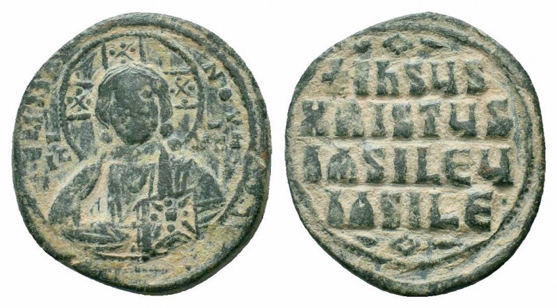 BYZANTINE.Anonymous FollIs. Time of Basil II & Constantine VIII.Circa 976-1025 A...