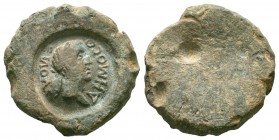 LEAD TESSERA of DEMONSTHENES.BP Lead 

Obverse : ΔHMOCΘЄNOY; laureate head of Demosthenes to right
Reverse : 

Reference : For more information please...
