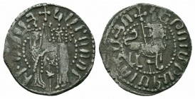 CILICIAN ARMENIA.Hetoum I and Zabel.1226-1270 AD.Sis Mint.AR Half Tram

Obverse : Hetoum I and Zabel standing facing one another, each crowned with he...