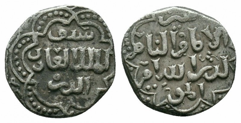 AYYUBID.al Adil I. 591-615 AD. Dimashq Mint.59X AH.AR Half Dirhem

Obverse : Ara...