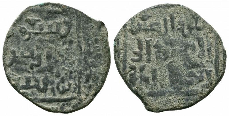 SELJUQ of RUM.Masud bin Qilij Arslan II.Malik of Ankara.58? AH.AE Fals

Obverse ...