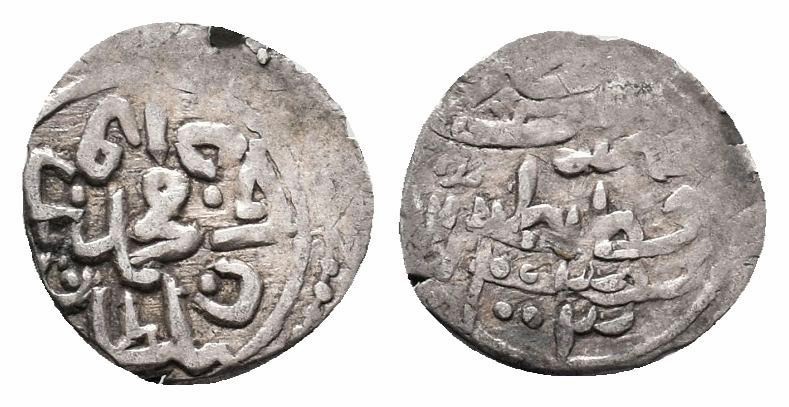 OTTOMAN EMPIRE.Mehmed III.1595 - 1603 AD.Qustantiniya Mint.1003 AH.AR Akce

Obve...