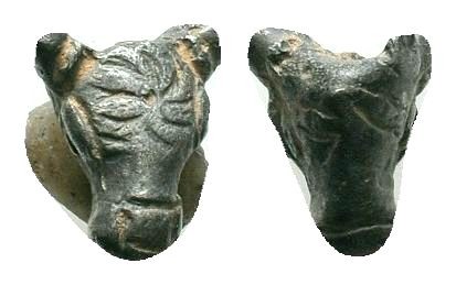 Ancient Rome.Circa 1st-3rd century AD.Silver Bull Head

Weight : 1.7 gr

Diamete...