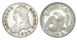 ESTADOS UNIDOS. 1/2 Dólar. 1814. W/KM-37. 13,47 g. EBC+/SC