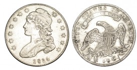 ESTADOS UNIDOS. 1/2 Dólar. 1834. W/KM-37. 13,43 g. EBC-/EBC