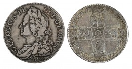 GRAN BRETAÑA. Jorge II. 1/2 Corona. 1745. LIMA. W/KM-583. 14,89 g. Bonito tono. MBC