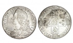 GRAN BRETAÑA. 1/2 Corona. Jorge II. 1746. W/KM-584.3. 14,93 g. EBC