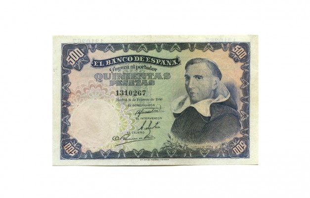 500 PESETAS. 19 febrero 1946. nº 267. D-53. EBC