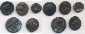 5 Bronzetti greci dell’Aiolis ecc. Con cartellini di identificazione. Non si accettano resi
MB