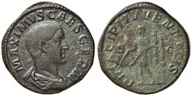 Massimo (235-238) Sesterzio - Busto a d. - R/ Massimo stante a s. - RIC 13 AE (g 22,35)
BB
