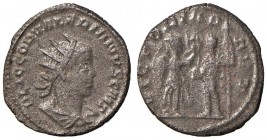 Valeriano (253-260) Antoniniano - Busto radiato a d. - R/ Incoronazione - RIC 286 AG (g 3,73)
qBB