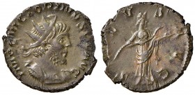Vittorino (269-271) Antoniniano (Treviri) Busto radiato a d. - R/ La Salute stante a d. - AE (g 2,66)
SPL