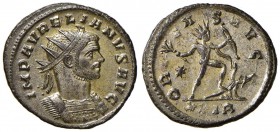 Aureliano (270-275) Antoniniano (Roma) Busto radiato a d. - R/ Il Sole stante a d. - RIC 63 AE (g 4,30)
SPL+