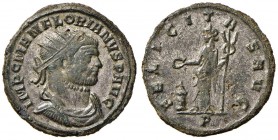 Floriano (276) Antoniniano (Ticinum) Busto radiato a d. - R/ La Felicità stante a s. - RIC 61 AE (g 3,25)
SPL