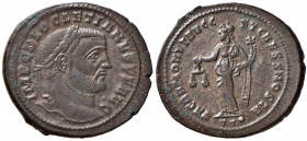 Diocleziano (284-305) Follis (Ticinum) Busto laureato a d. - R/ La Moneta stante a s. - AE (g 12,00)
SPL