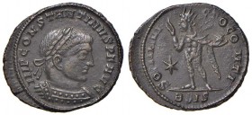 Costantino I (306-337) Follis (Siscia) - Testa laureata a d. - R/ Il Sole stante a s. - AE (g 3,20)
BB