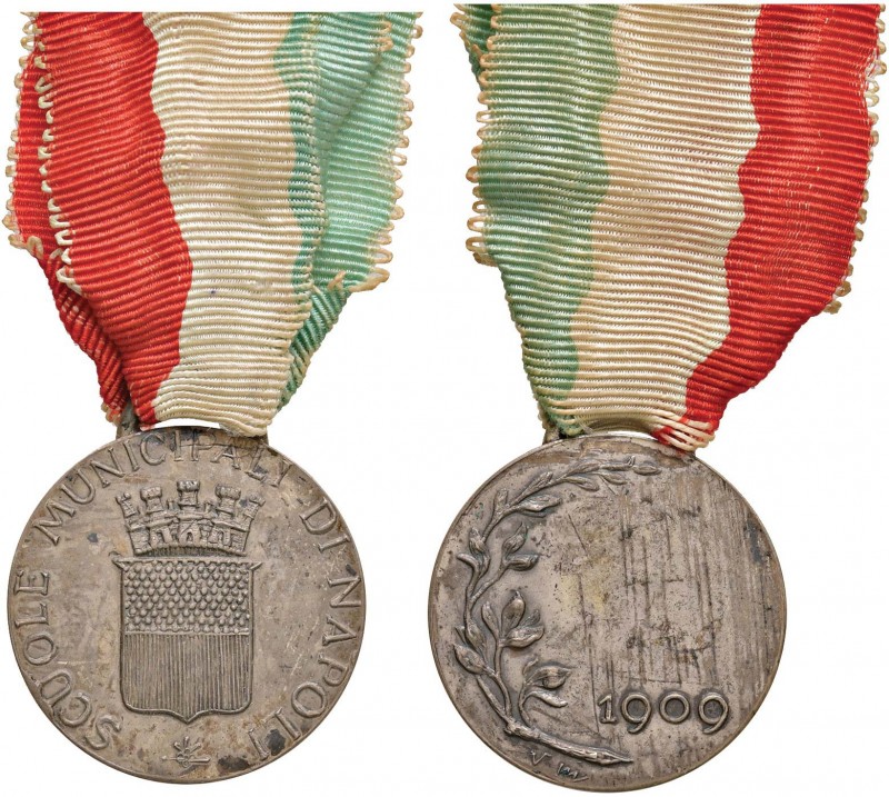 Premio delle Scuole Municipali di Napoli Bronzo portativa - 26,4 mm - 11,36 g - ...